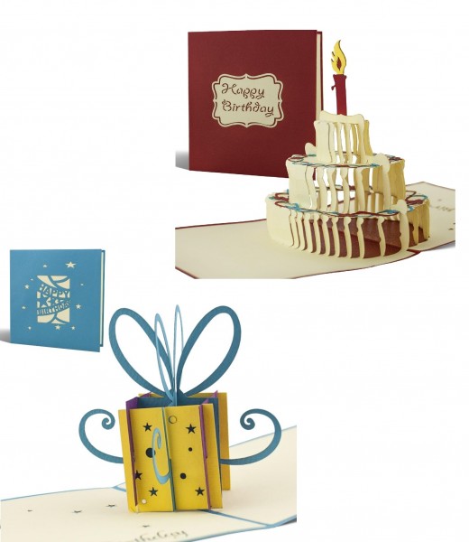 *2er Kartenset Geburtstag / G02 G04 - Set12
