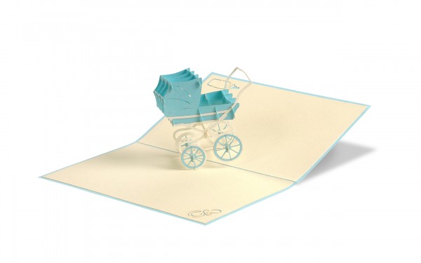 Kinderwagen Junge Pop Up Karte